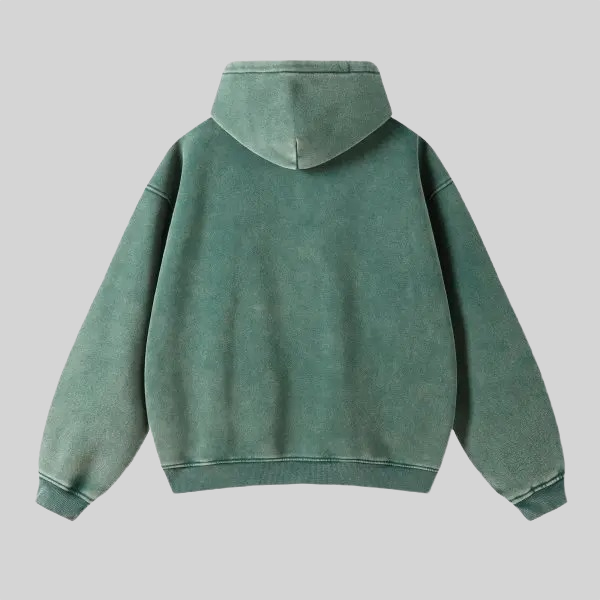 Green Zip Up Hoodie