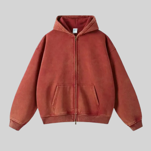 Red Zip Up Hoodie